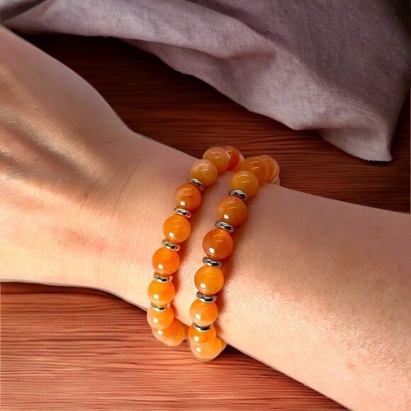 NWT Wool + Pepper Co. Sunstone Beaded Bracelet - Picture 3 of 3